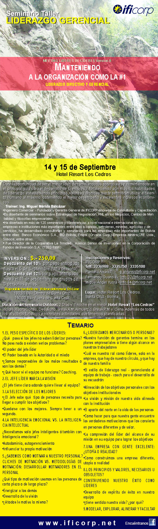 12-0813_Seminario_Taller_Outdoor_trainning_Liderazgo_Gerencial_Lider_de_Lideres